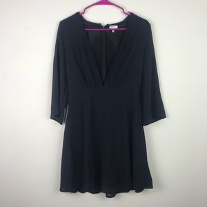 Black Low Plunge Dress